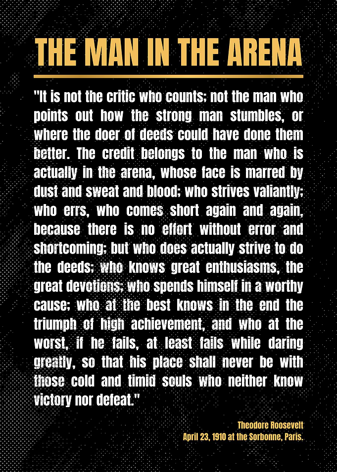 The Man in the Arena Quote