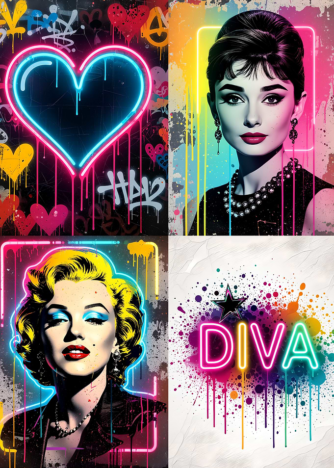 Pop Art Icons Collage