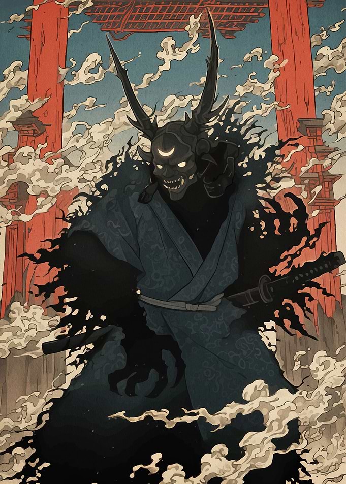Oni Samurai Katana Japan
