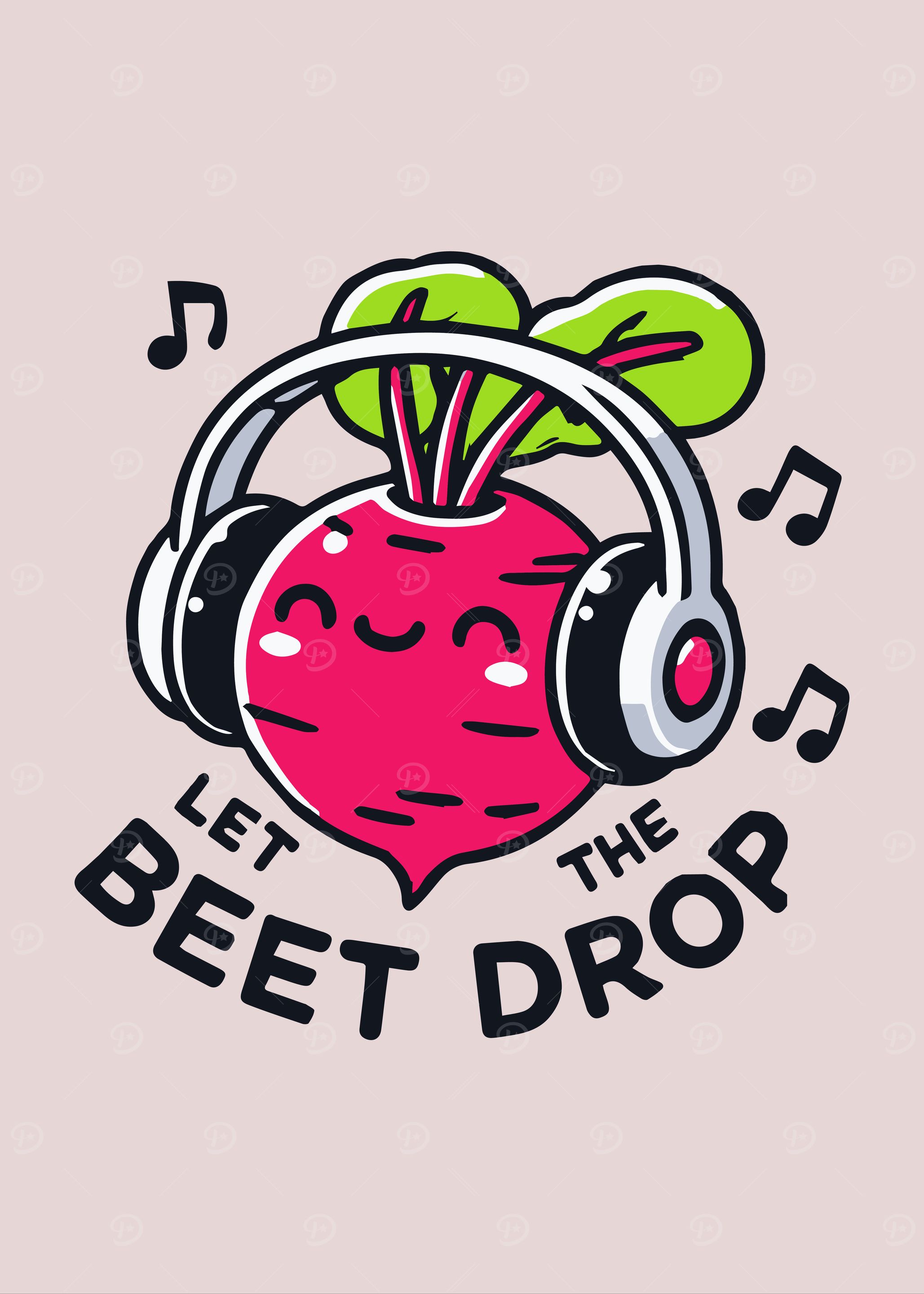 Let the Beet Drop Cartoon Pun