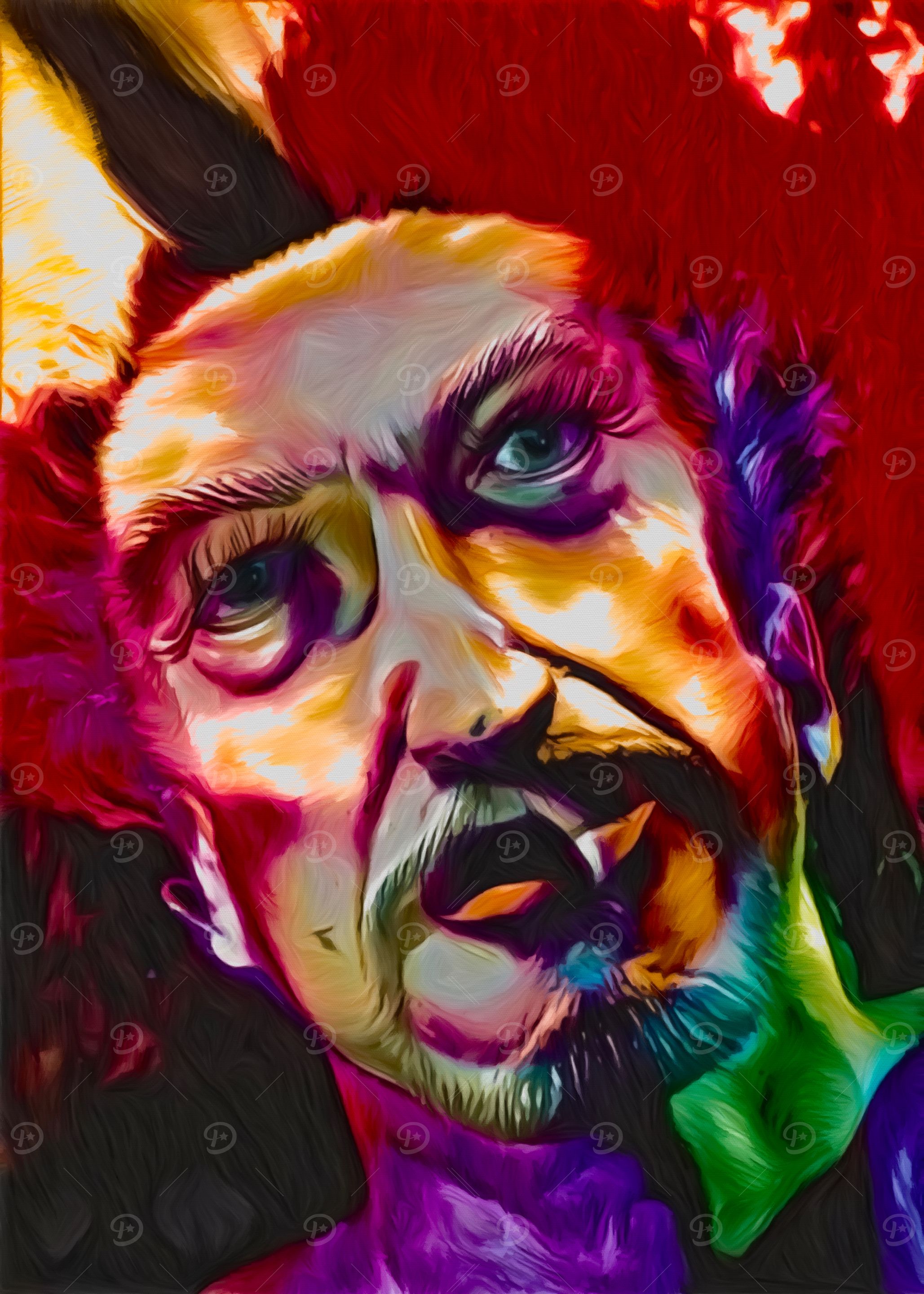 Colorful Portrait of a Man