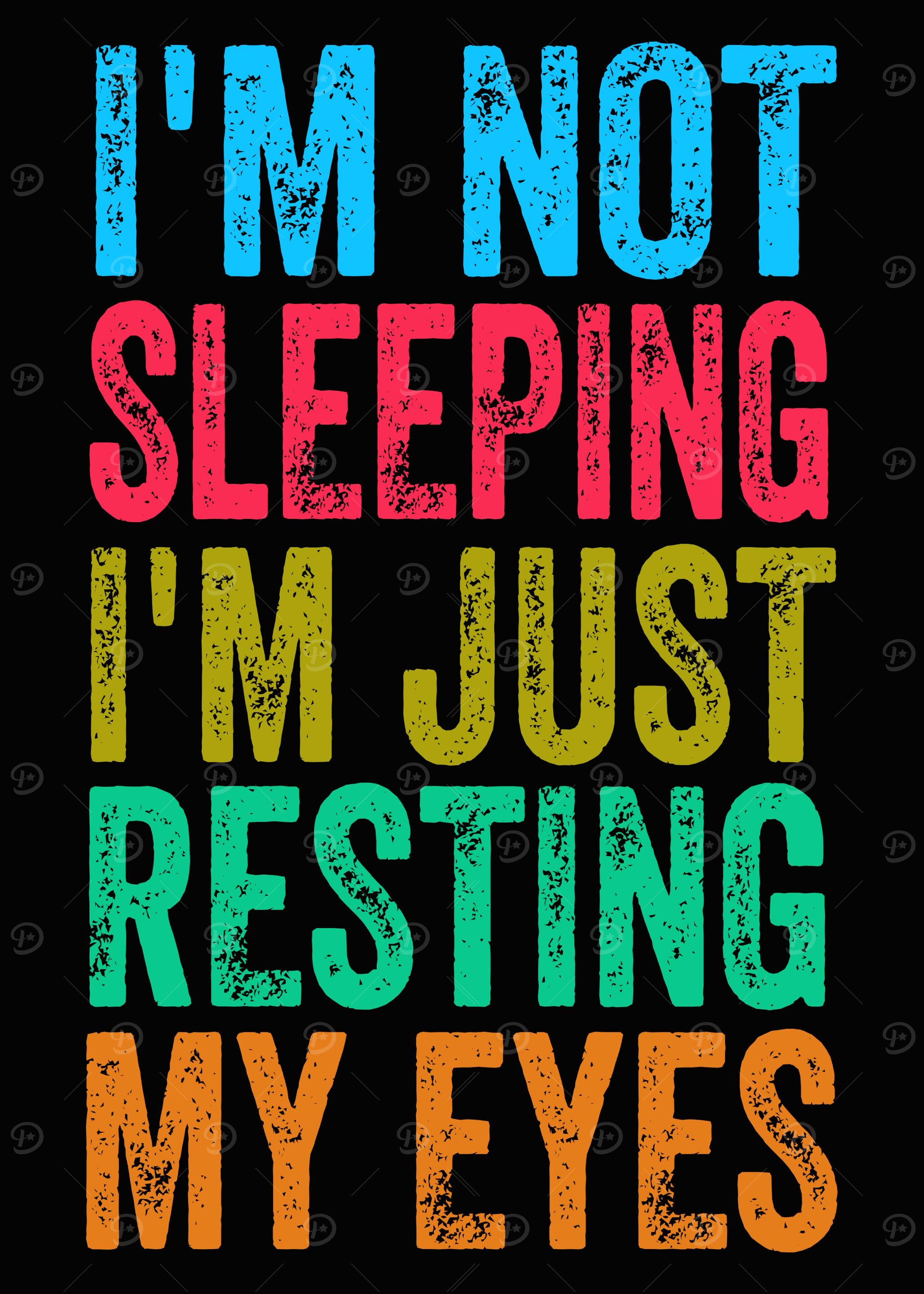 Resting My Eyes Text Art