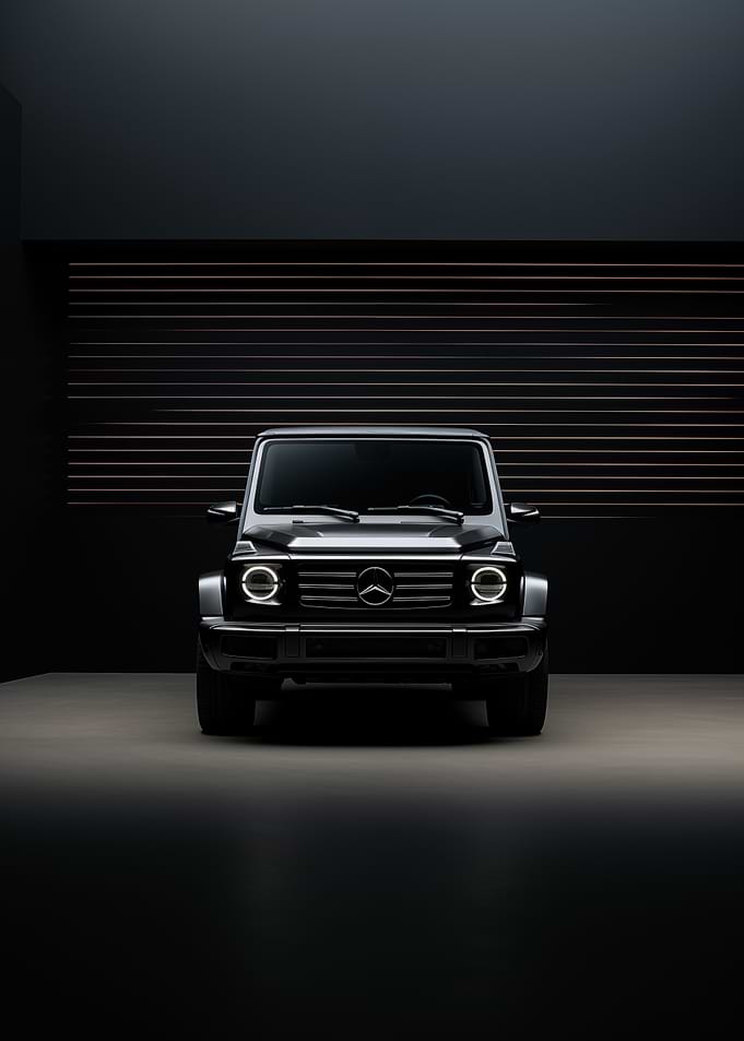 Mercedes G Wagon in dark