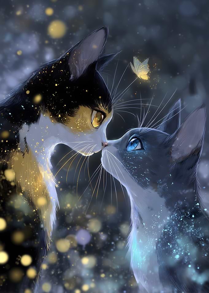 Two Cats in Love