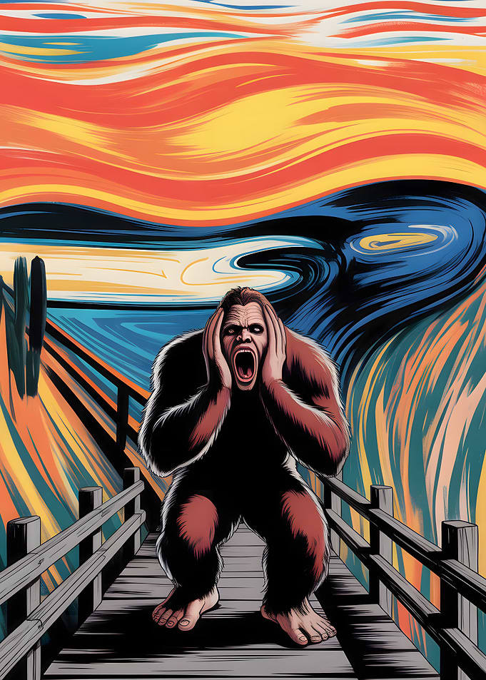 Funny Bigfoot Screaming