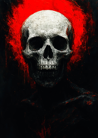 Skull with Red Aura