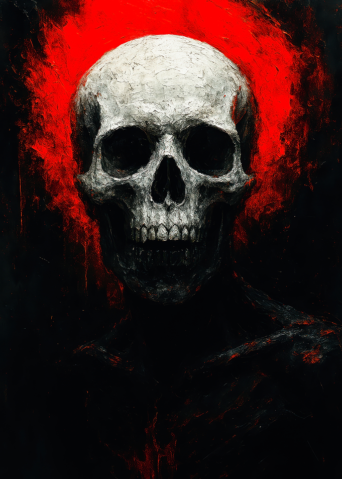 Skull with Red Aura