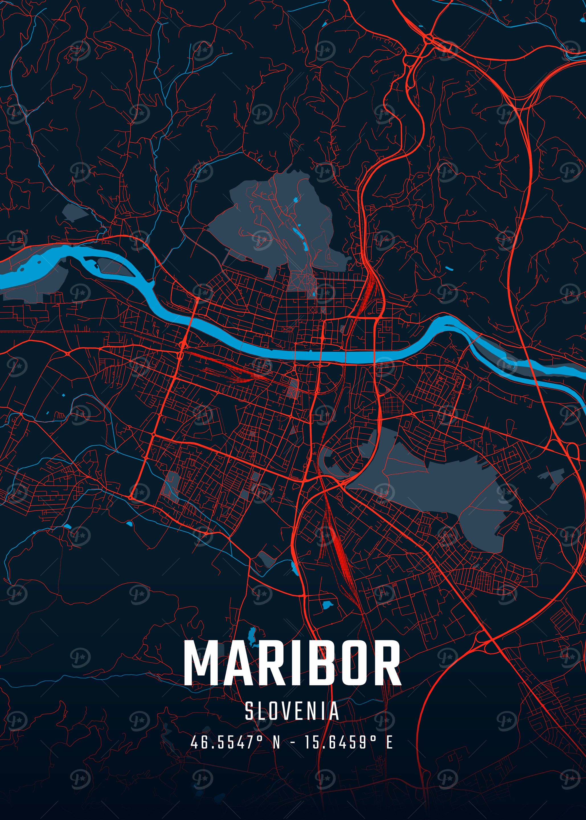 Maribor City Map
