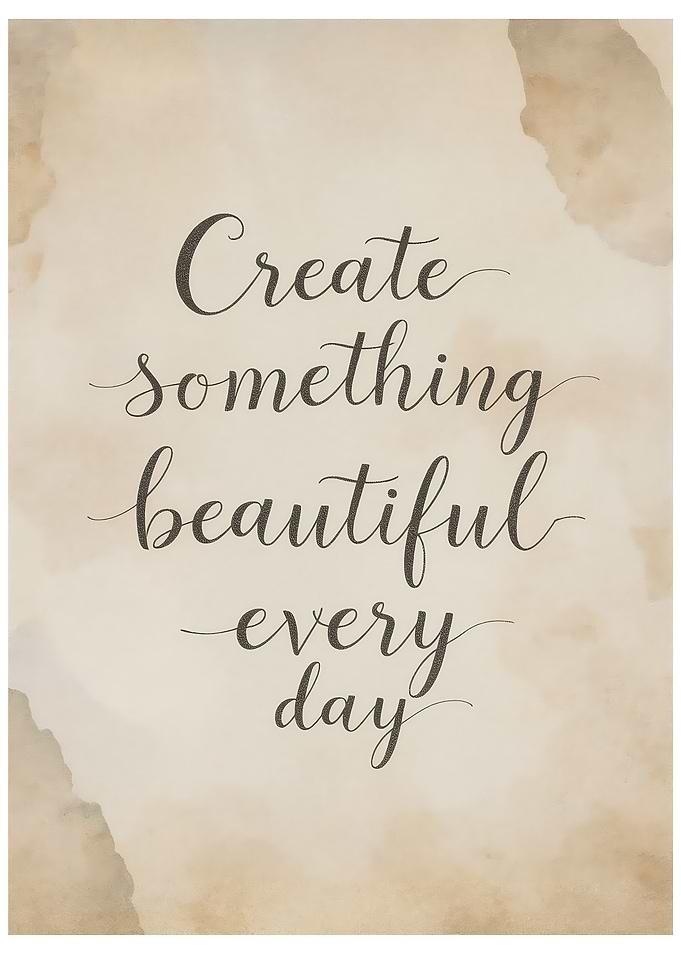 Create Something Beautiful Every Day