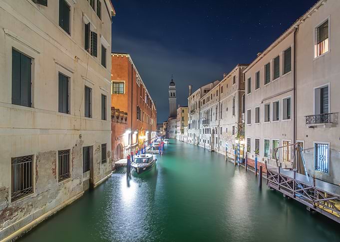 Venice Canal at Night