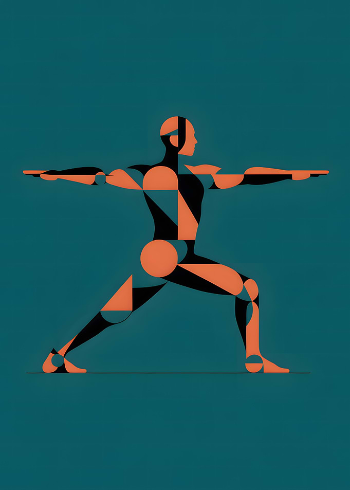 Geometric Yoga Pose