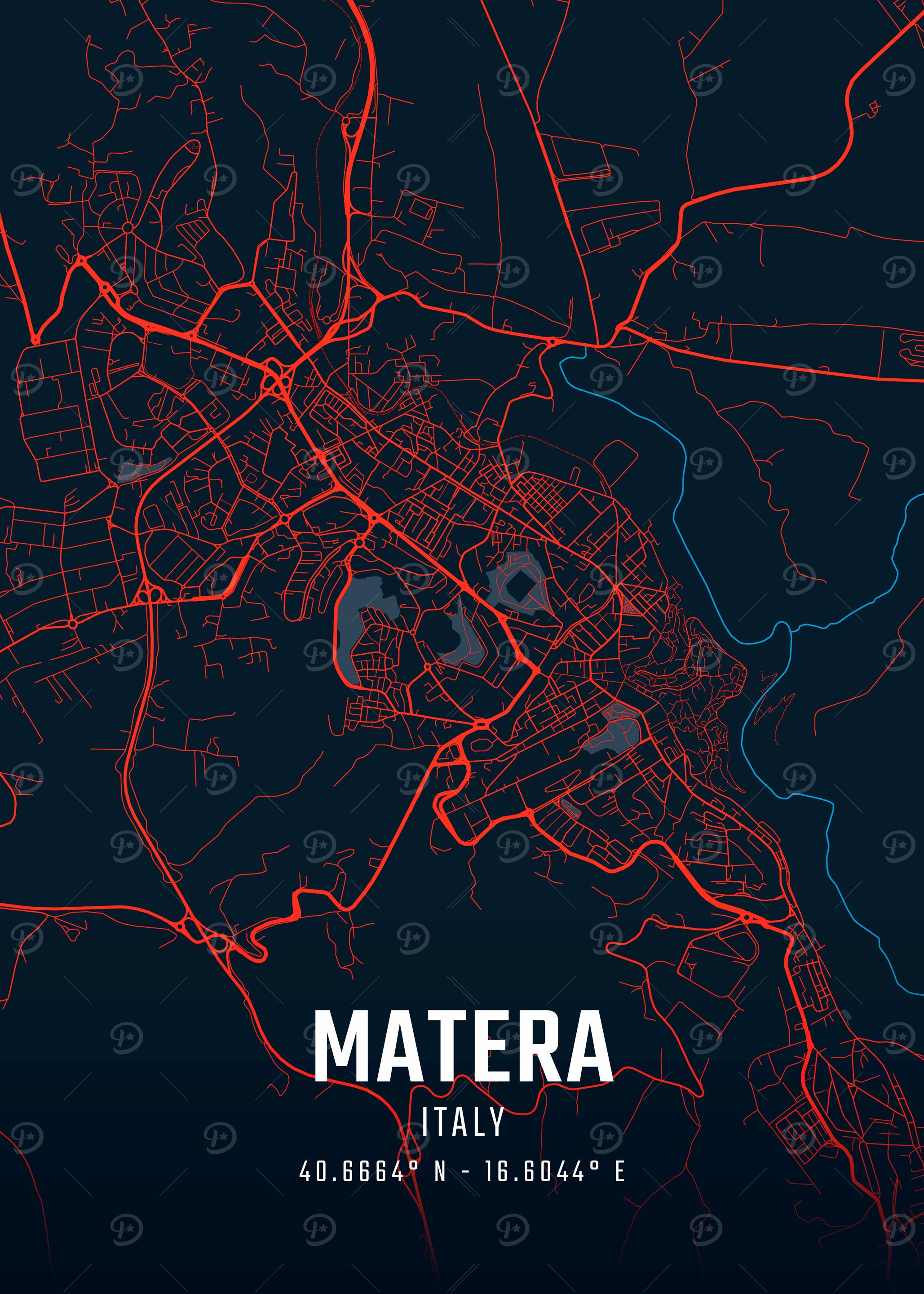 Matera City Map