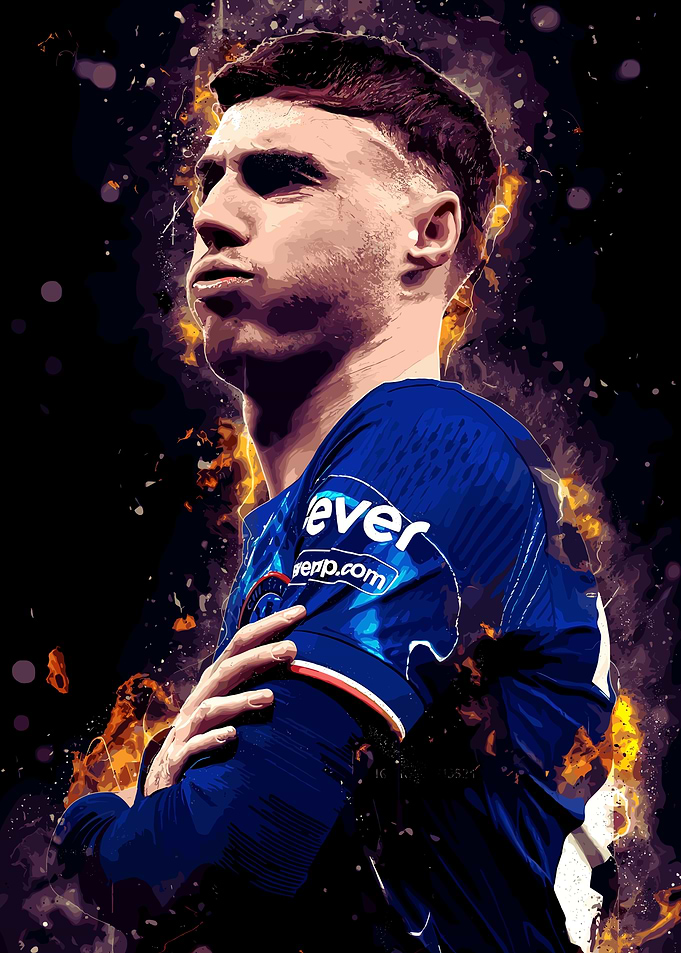 Cole Palmer Digital Art Portrait