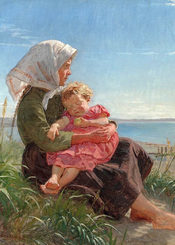 Mother and Child by the Sea