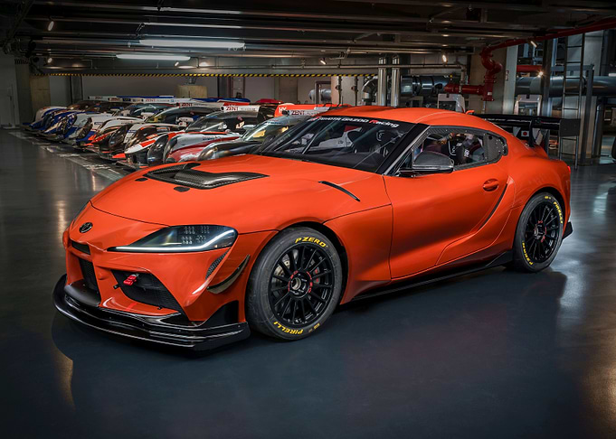 Orange Toyota Supra Racing Car - 12k res HQ