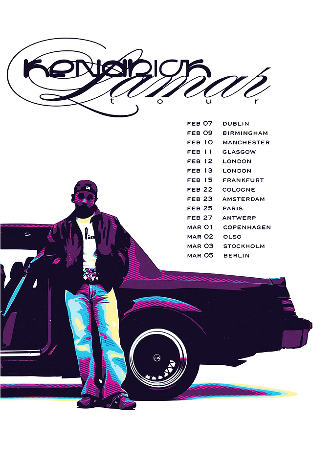 Kendrick Lamar Tour Poster
