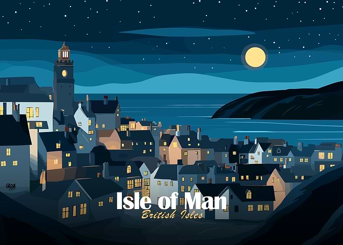 Isle of Man at Night
