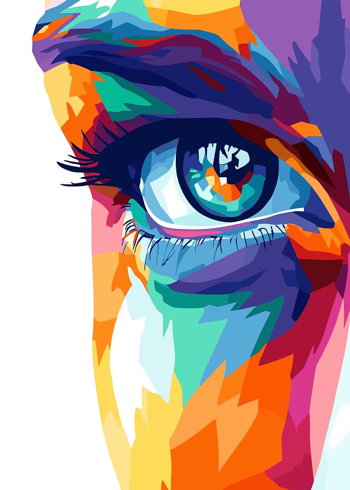 Colorful Eye Pop Art
