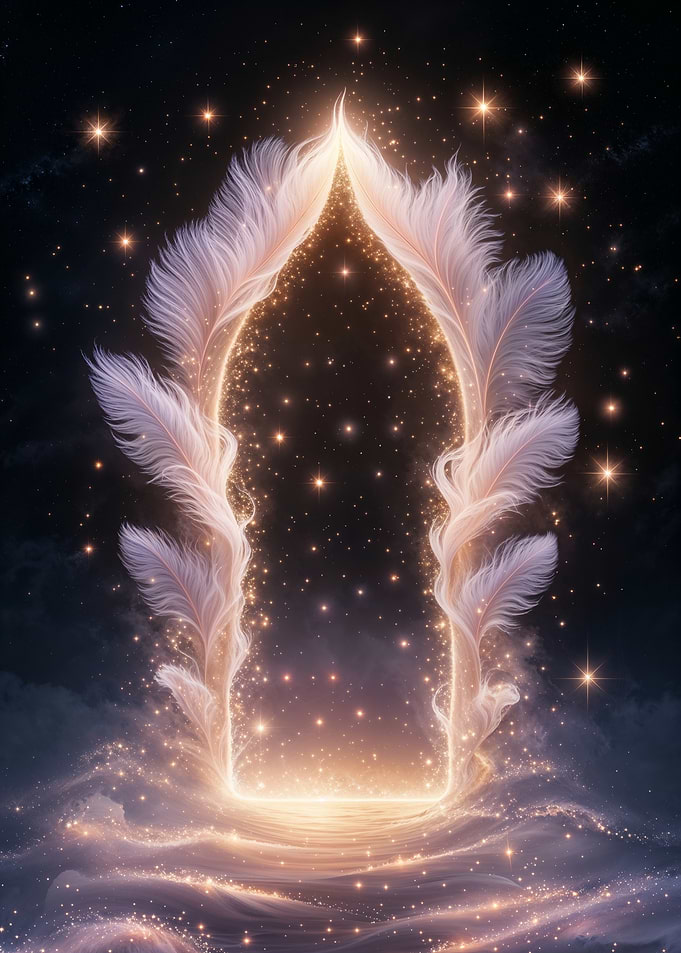 Feathered Portal to a Starry Realm
