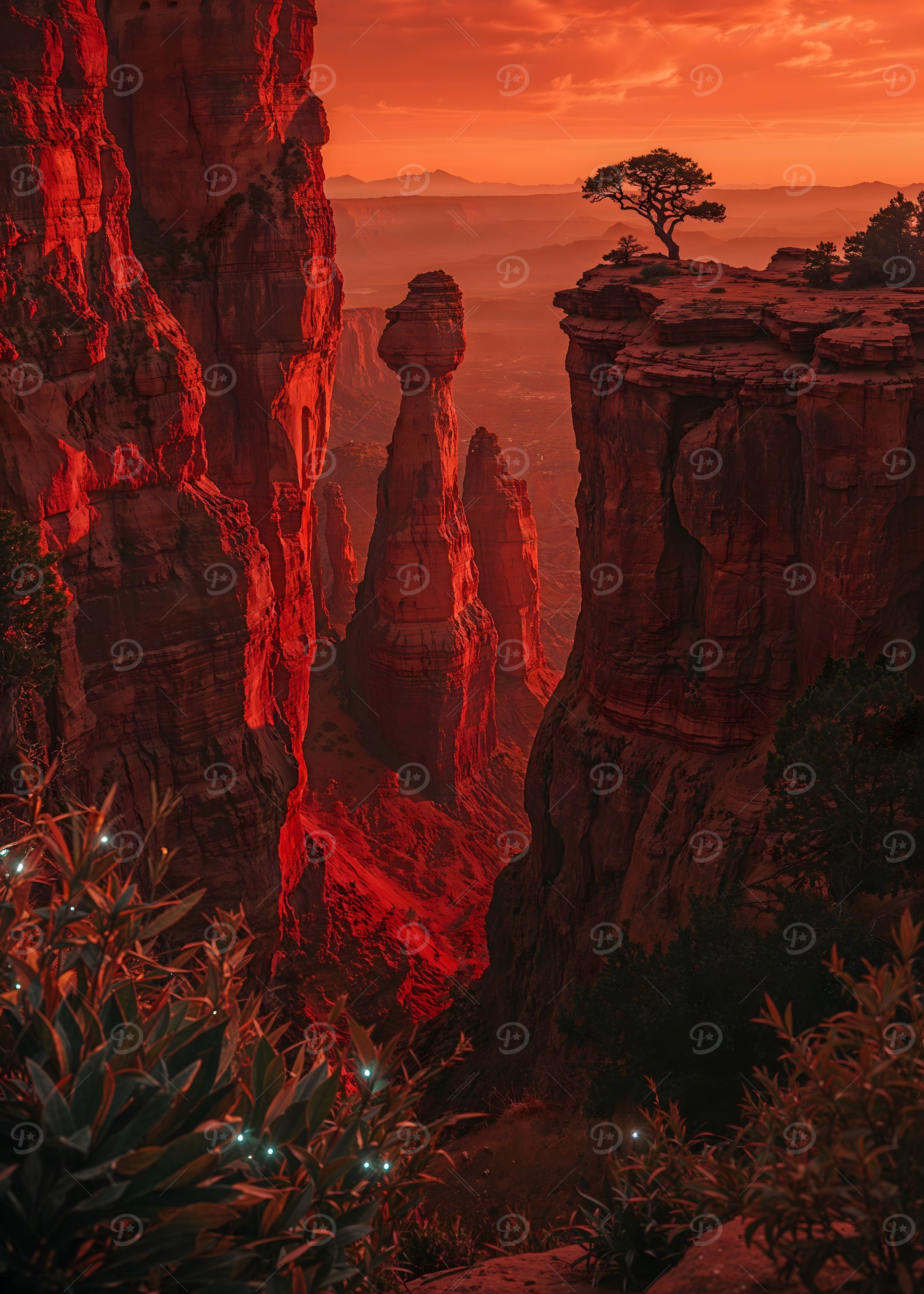Red Rock Canyon Landscape