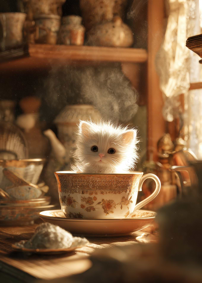 Kitten in a Teacup