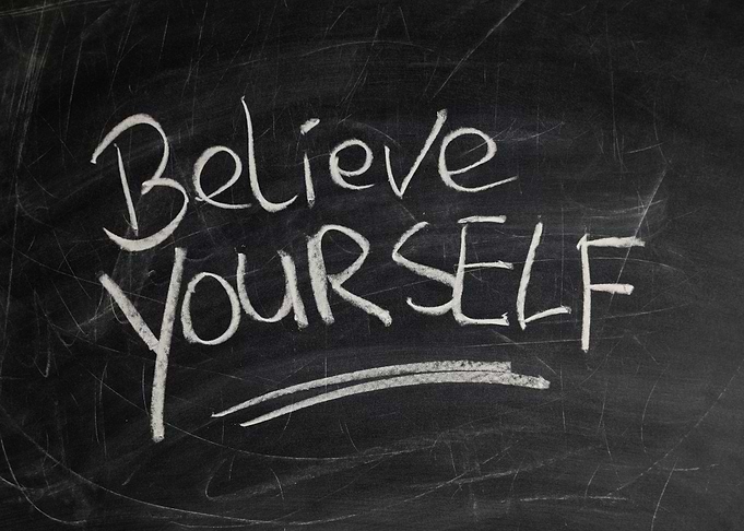 Believe in Yourself Chalkboard