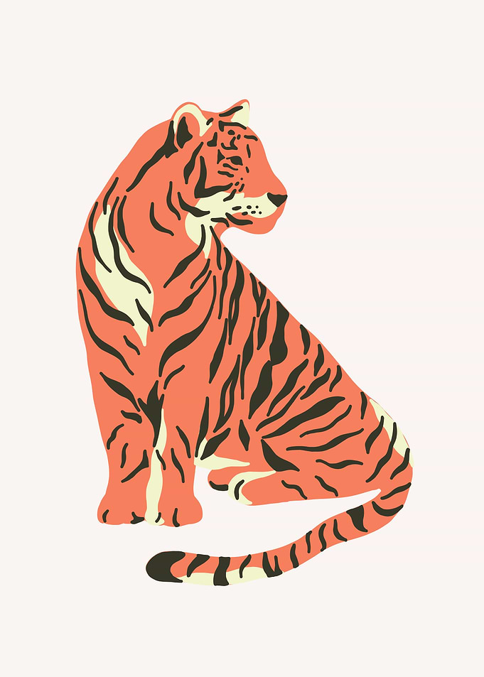 Stylized Tiger Illustration
