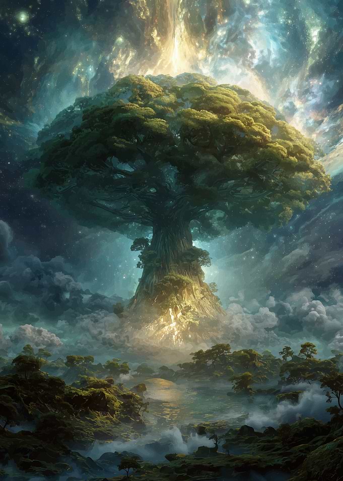 Mystical Tree of Life Landscape