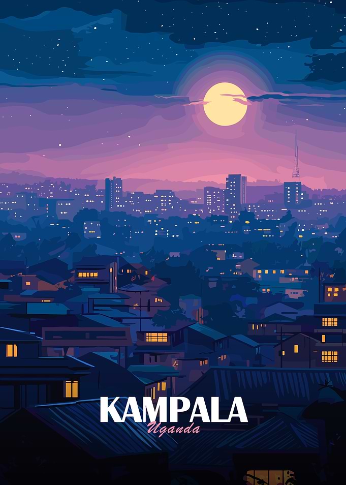 Kampala, Uganda at Night