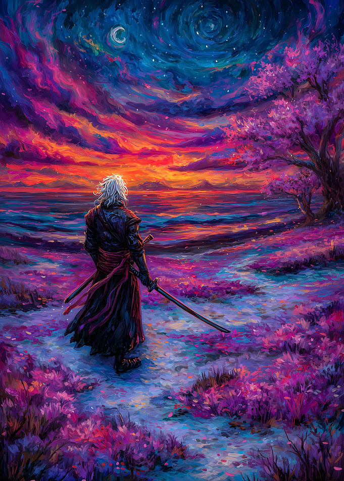 Samurai at Sunset