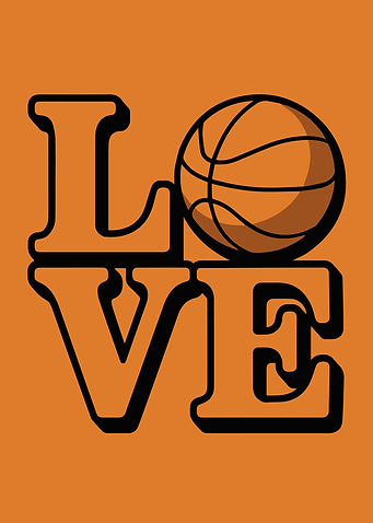Love Basketball Graphic