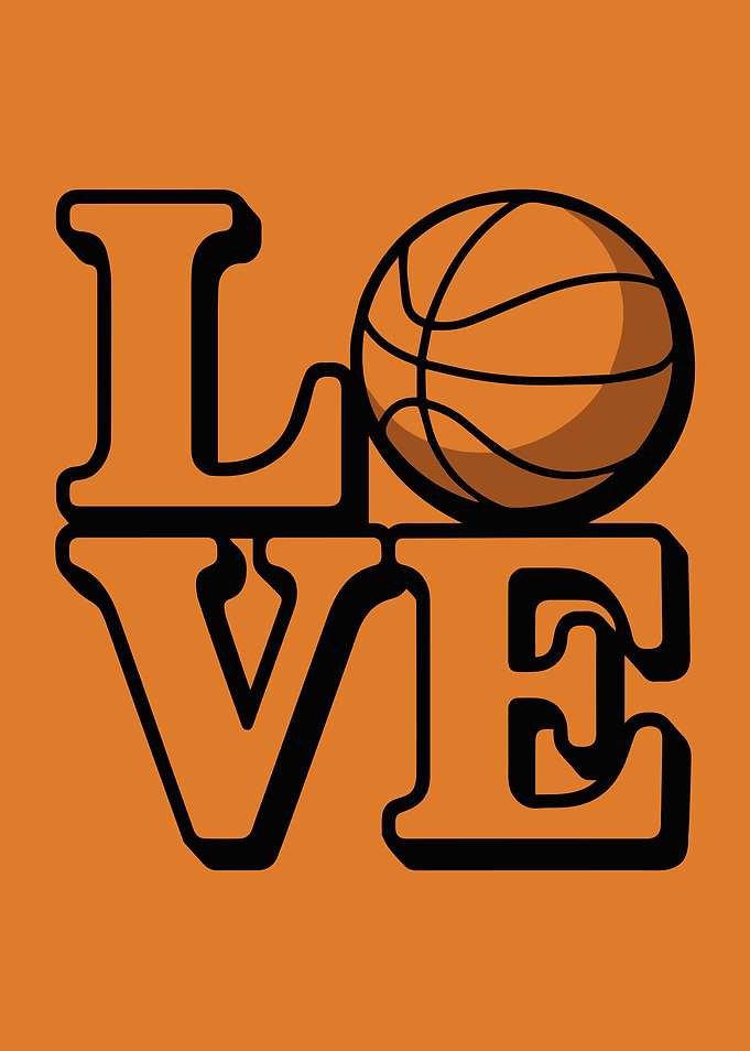 Love Basketball Graphic