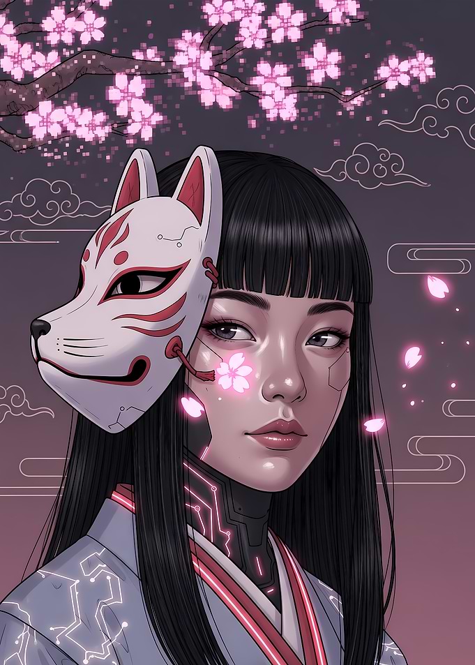 Cyberpunk Samurai Girl