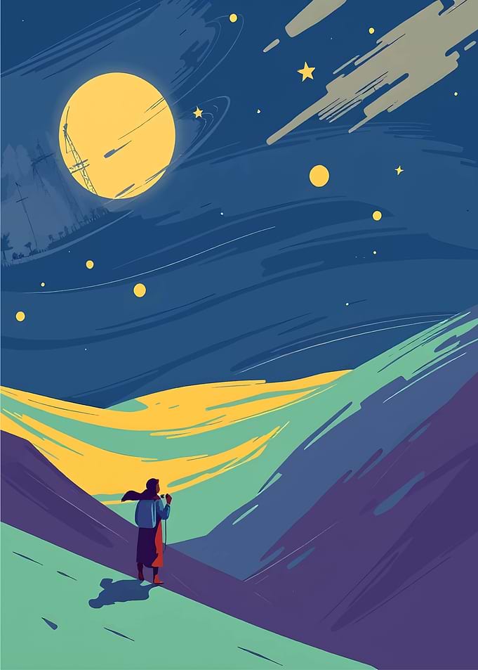 Wanderer in Sahara
