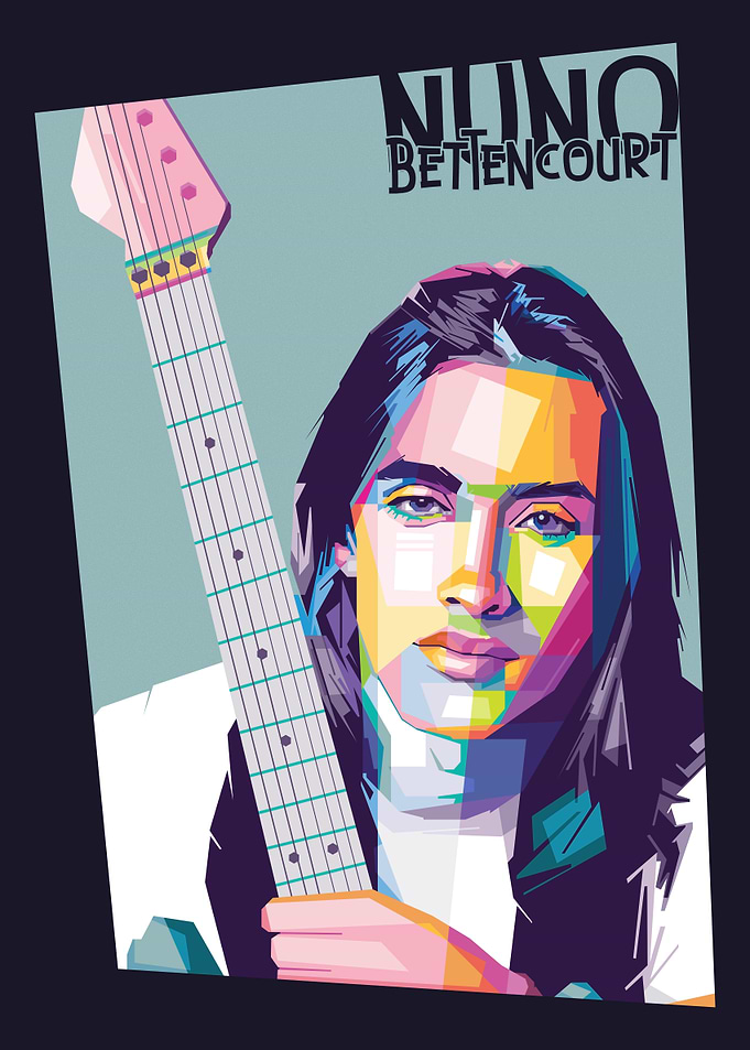 Nuno Bettencourt Pop Art Portrait
