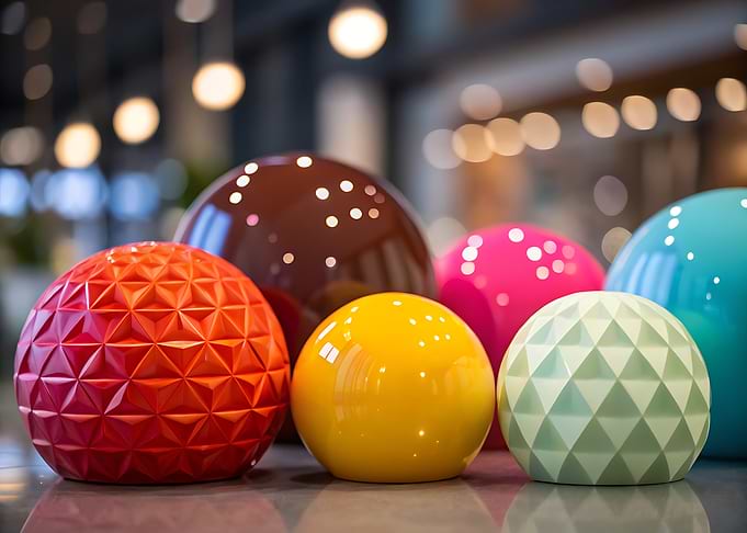 Colorful Decorative Spheres