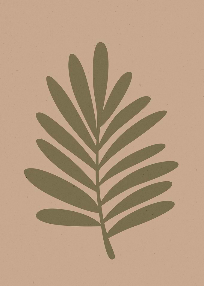 Boho Floral Palm Leaf Art