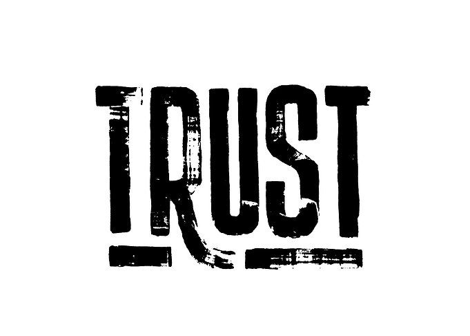 Black and White Trust Typography