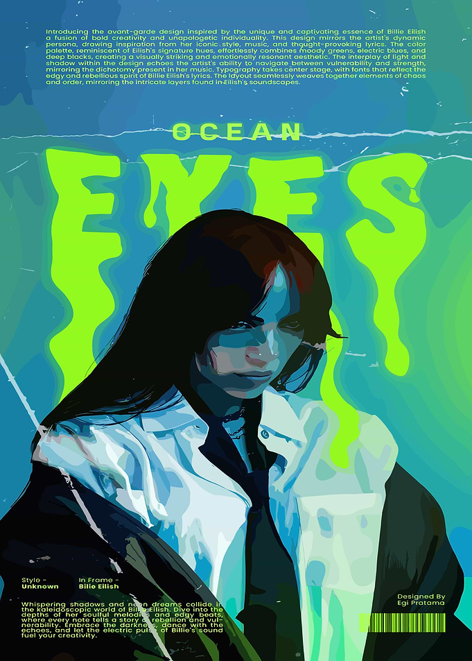 Billie Eilish Ocean Eyes Fan Art