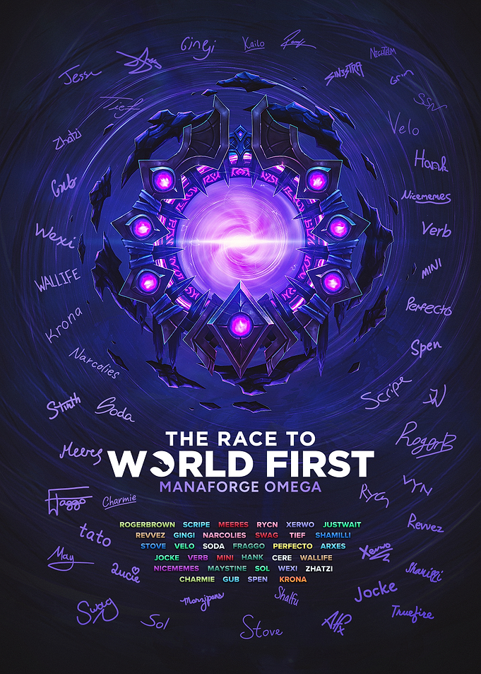The Race to World First Manaforge Omega Portal Signed