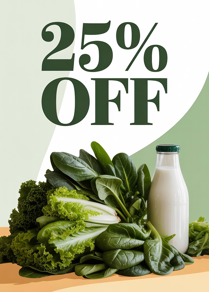 25% Off Fresh Produce and Milk