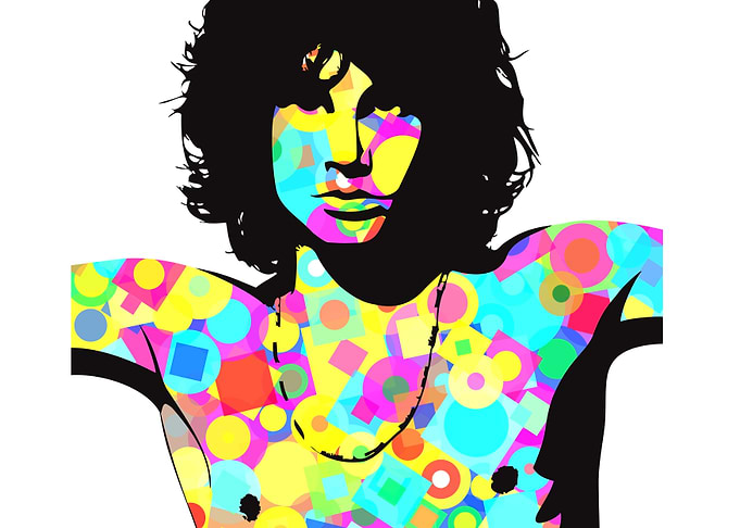 Jim Morrison Pop Art Portrait