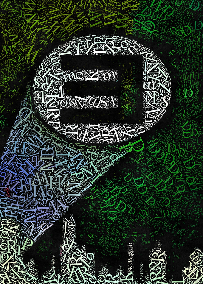 Abstract Letter Art