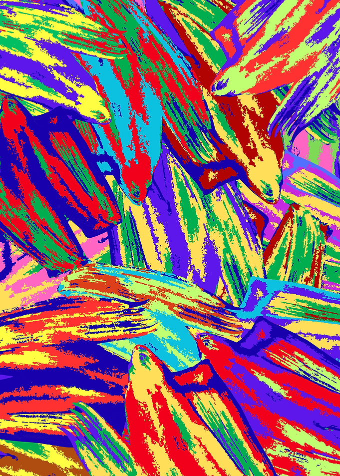 Abstract Brushstroke Pattern