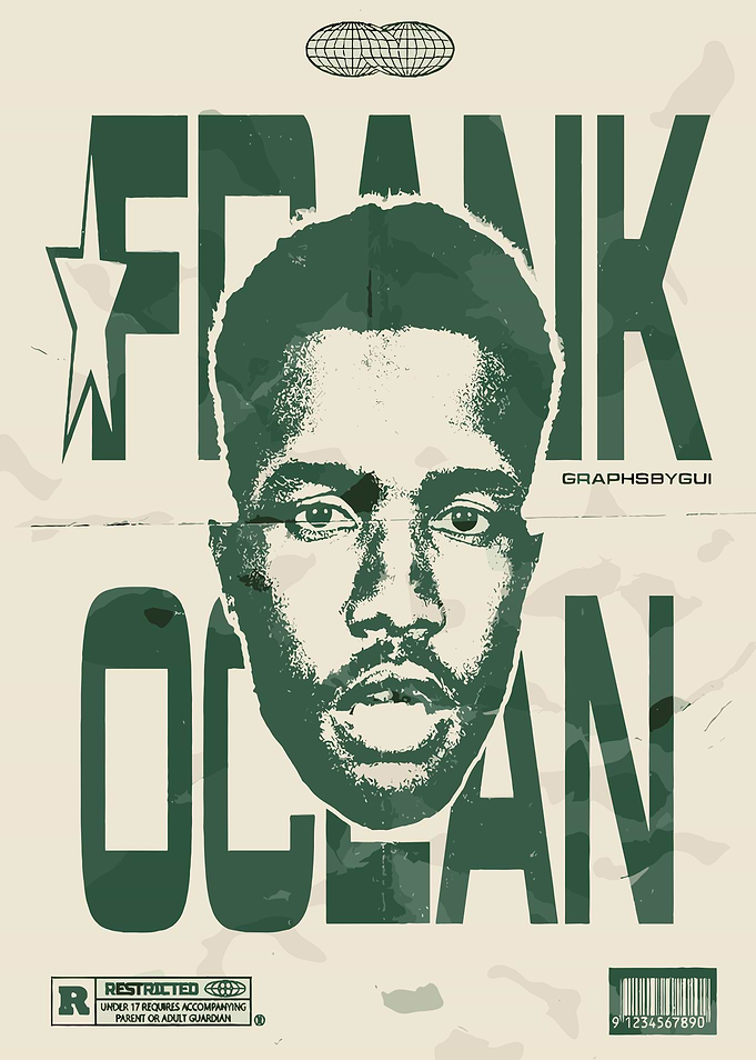 Frank Ocean Portrait Poster
