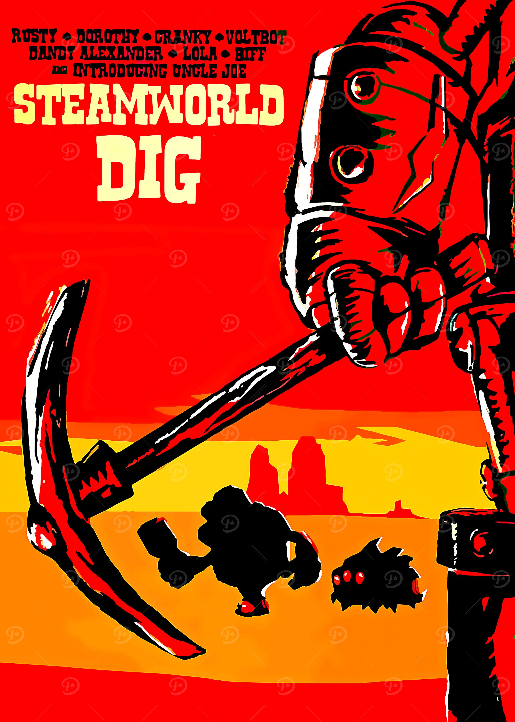 SteamWorld Dig Game Poster