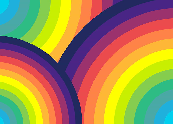 Rainbow Arc Abstract Background