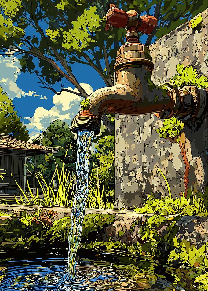 Water Tap in Nature