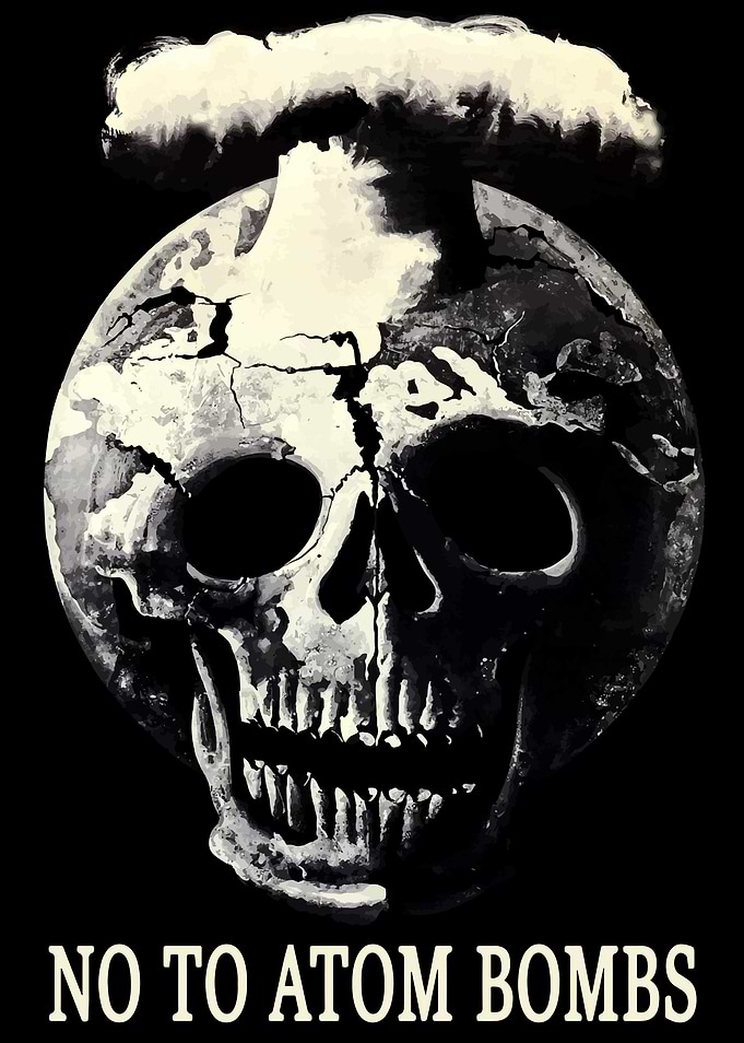 No to Atom Bombs Propaganda Poster