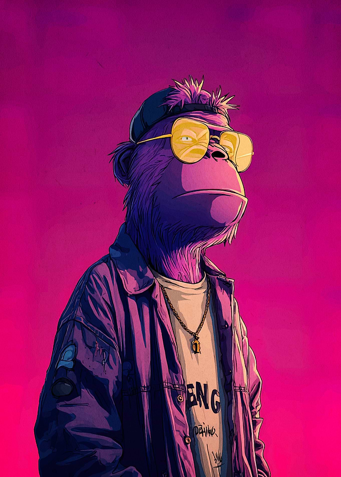 Cool Ape with Sunglasses